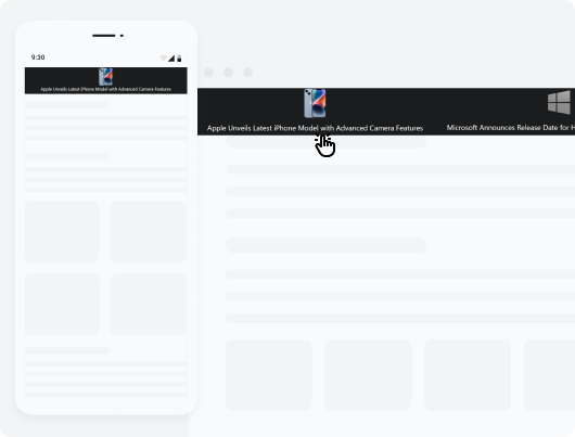 Responsive banner carousel widget Fouita