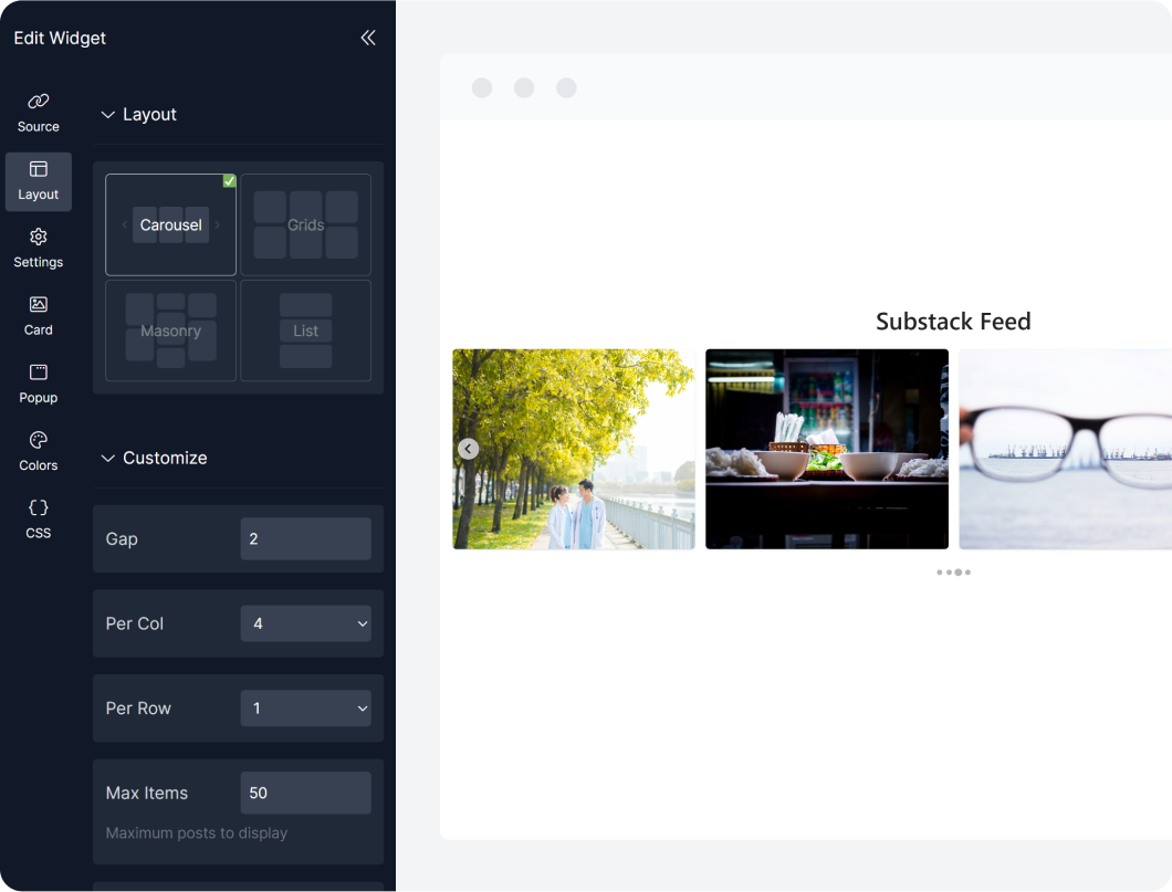 Fully Customizable Design