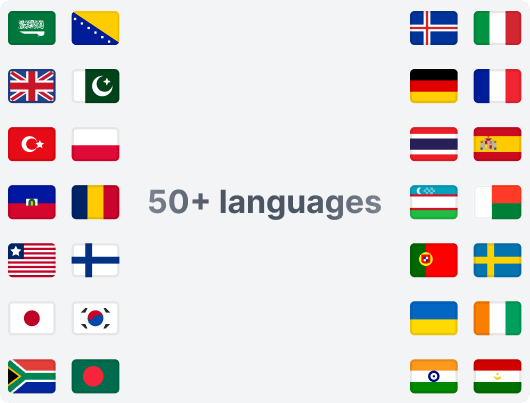Web Translator 50 language