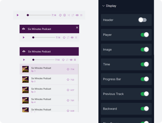 Audio Player Elements Fouita