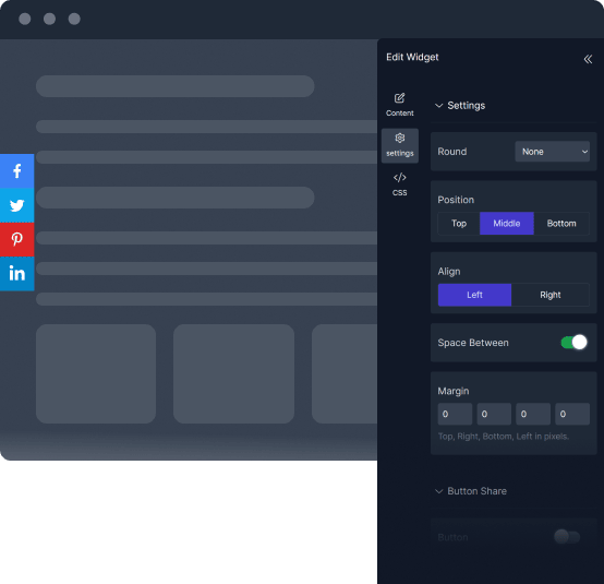 customize social share templates