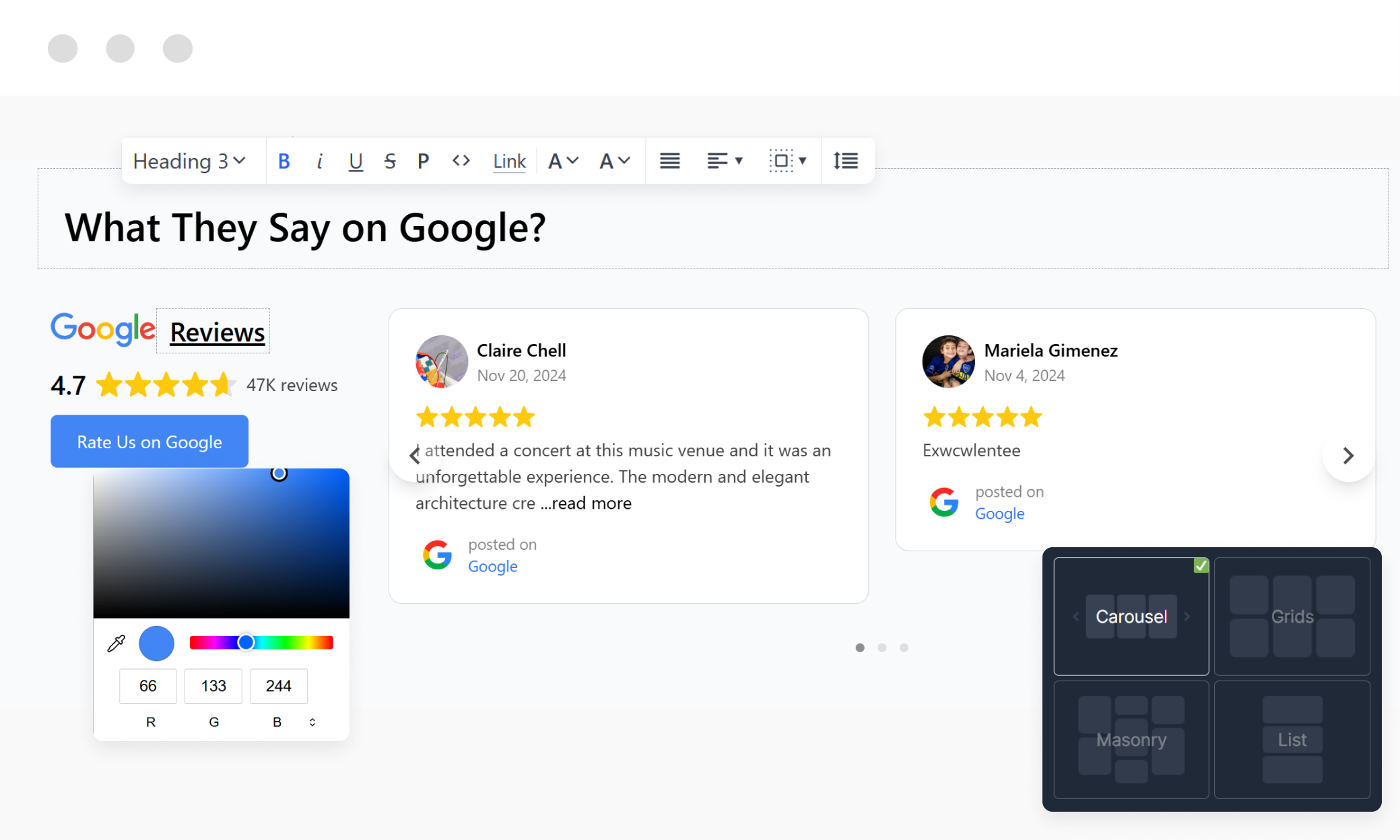 google-reviews-widget