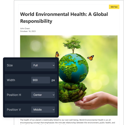 Tailor your mini blog with total control!