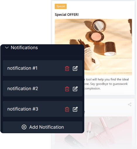 notification feed