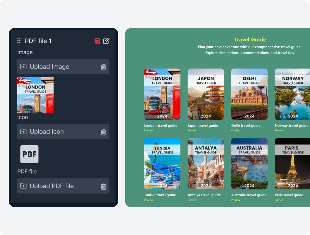 Easy PDF Upload and Download with Fouita